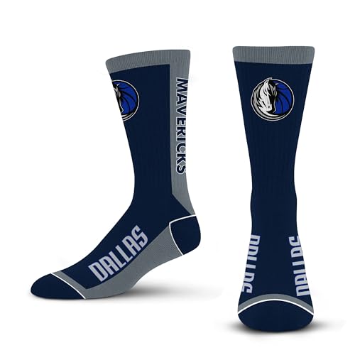 For Bare Feet NBA DALLAS MAVERICKS MVP Crew Sock Team Color Large