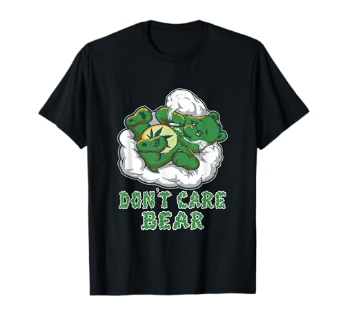 Funny Bear Smoking Weed Cannabis Marijuana 4 20 Stoner Gift T-Shirt