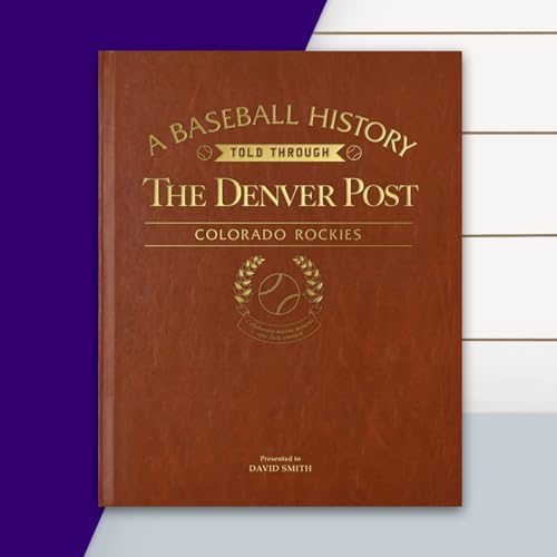 Signature gifts Colorado Personalized Baseball History Book - Rockies Baseball Fan Gift - A Major League History Told Through Archive Newspaper Coverage (Colorado Rockies)