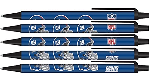 Pro Specialties Group New York Giants Pens Click Style 5 Pack