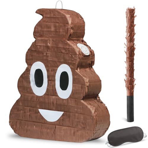 Poop Pinata Funny Pinata for Kids Birthday Party Fiestas Decorations Party Favors for Birthday Anniversary Celebration Decoration Theme Party Cinco de Mayo Fiesta Supplies