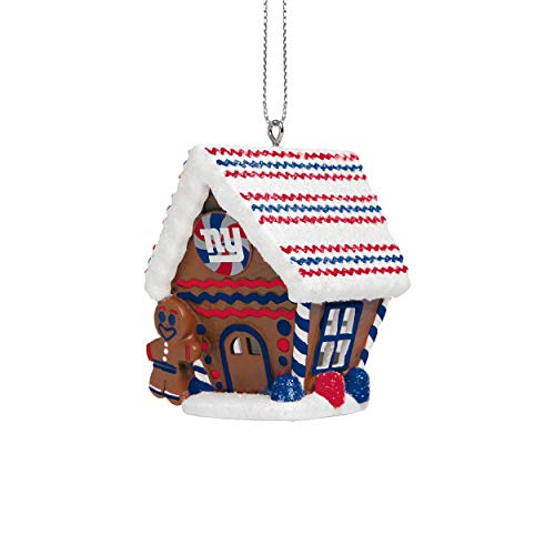 FOCO New York Giants NFL Gingerbread House Ornament, one size, ABSONFGBHS