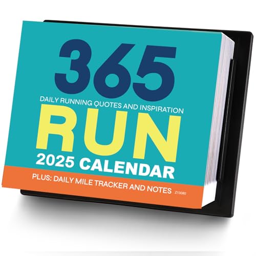 2025 Desk Calendar - Motivational Calendar, 5’’×6’’, Running Gear, Daily Calendar for Runners, Jan 2025 - Dec 2025, Inspirational Desk Calendar 2025, Daily Running Quote and Inspiratio