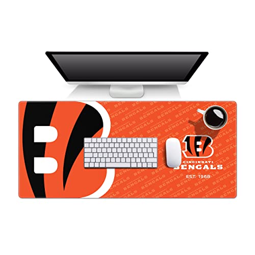 YouTheFan unisex adult Cincinnati Bengals Logo Series Desk Pad, Team Colors, One Size US