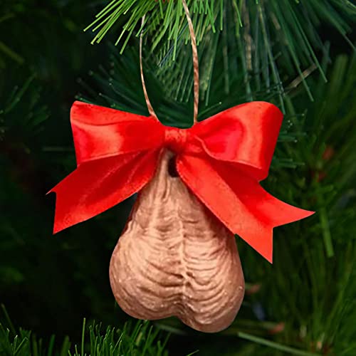 3D Christmas Pendant, Funny Egg Ornaments for Tree - Handmade Hanging Decorations for Friends Family (A, 1pcs)