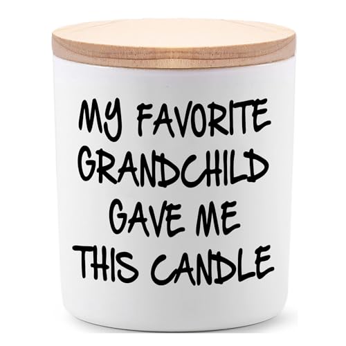 Gifts for Grandma Grandpa from Granddaughter or Grandson Funny Novelty Unique Christmas Fathers Day Mothers Day Birthday Gift for Grandpa Grandma Lavender Scented Soy Candle