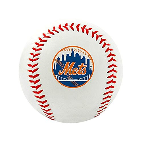 Rawlings MLB New York Mets Team Logo Baseball, Official, White