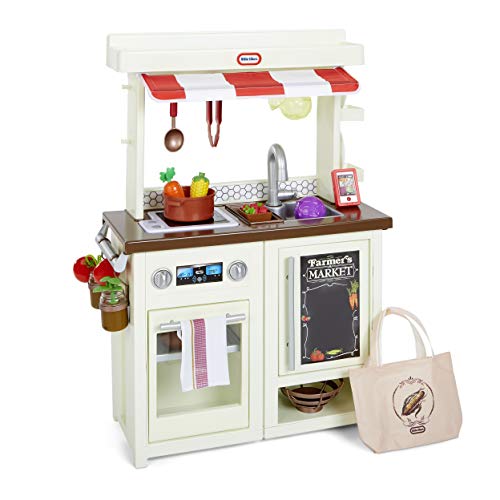 Little Tikes First Market Kitchen Pretend Play Kitchen w/Over 20 Accessories