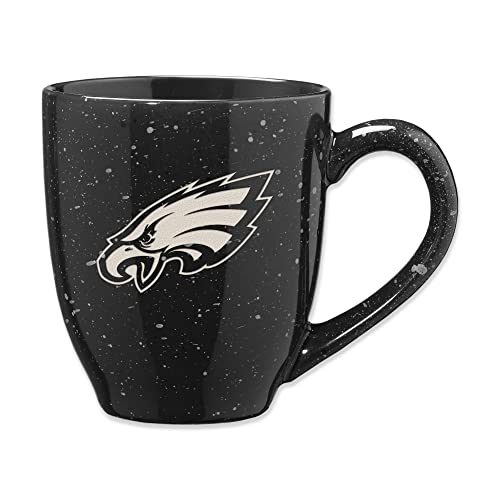 Rico Industries NFL Football Philadelphia Eagles Primary 16 oz Team Color Laser Engraved Ceramic Coffee Mug