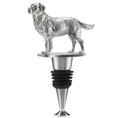 Labrador Retriever Wine Bottle Stopper, Labrador Retriever Gifts Wine Gifts Christmas Birthday Gifts for Men Women Dog Lovers, Wine Stopper for Wine Champagne Prosecco Wine Accessories