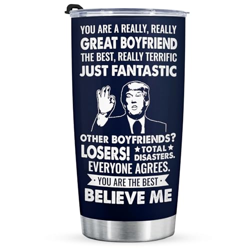 Aurahouse Christmas Gifts for Boyfriend, Funny Boyfriend Gifts Tumbler 20 Oz, Birthday Gifts for Boyfriend, Anniversary Boyfriend Gifts, Father's Day Gifts for Him Boyfriend, Valentines Day Cup