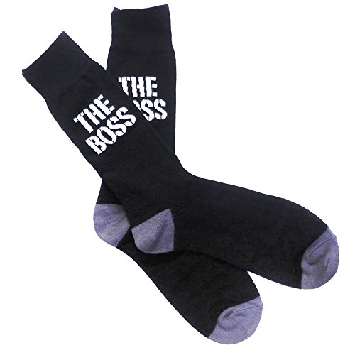 FancyPants FunTime The Boss Casual Crew Novelty, Gift Socks