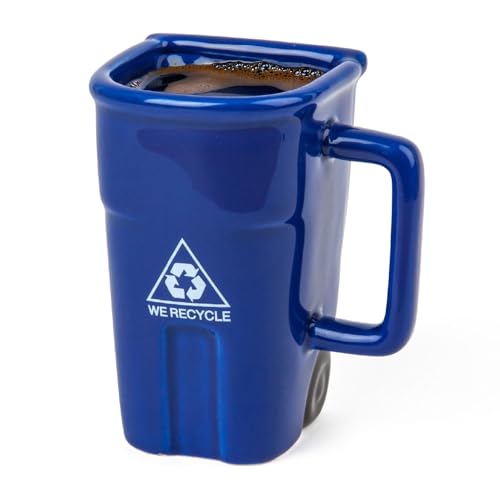 BigMouth Inc Recycle Bin Coffee Mug - Funny Gag Gift Mugs - Novelty Cups for Office, Coworkers, Home Desk - 12 Ounces