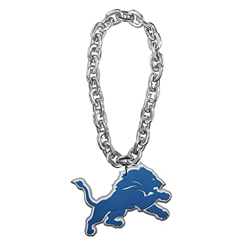 Aminco NFL Detroit Lions Team Fan Chain, Silver