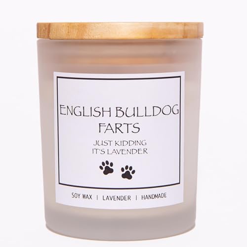 English Bulldog Gifts, English Bulldog Decor, Dog Farts Candle, English Bulldog Gifts for Women, English Bulldog Gifts for Men, Dog Mom Gifts, Dog Candle, Dog Lover Gifts, Dog Birthday Gift