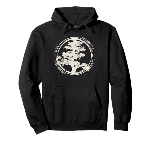 Japanese Zen Master Bonsai Tree Gift Design Idea Pullover Hoodie