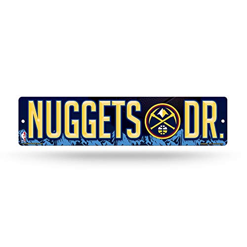 Rico Industries NBA Denver Nuggets 16-Inch Plastic Street Sign Décor