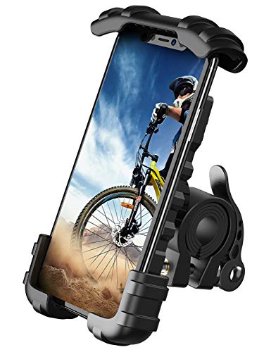 Lamicall Bike Phone Holder, Motorcycle Phone Mount - Motorcycle Handlebar Cell Phone Clamp, Scooter Phone Clip for iPhone 15 Pro Max/Plus, 14 Pro Max, S9, S10 and More 4.7' to 6.8' Smartphones