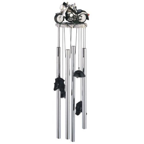 StealStreet SS-G-41353 Wind Chime Round Top Motorcycle Hanging Garden Decoration Windchime