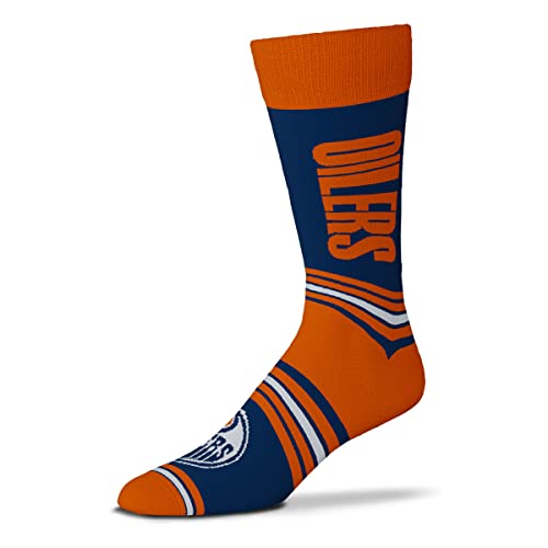 For Bare Feet NHL Edmonton Oilers Unisex Go Team Dress Sock Team Color OSFM