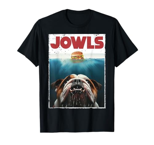 Funny English Bulldog Jowls Burger Bully, Dog Mom, Dog Dad T-Shirt