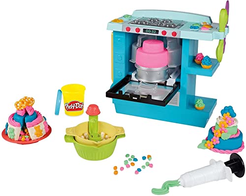 Play-Doh Kitchen Creations Rising Cake Oven Kitchen Playset, Play Kitchen Appliances, Preschool Toys, Kitchen Toys for 3 Year Old Girls and Boys and Up