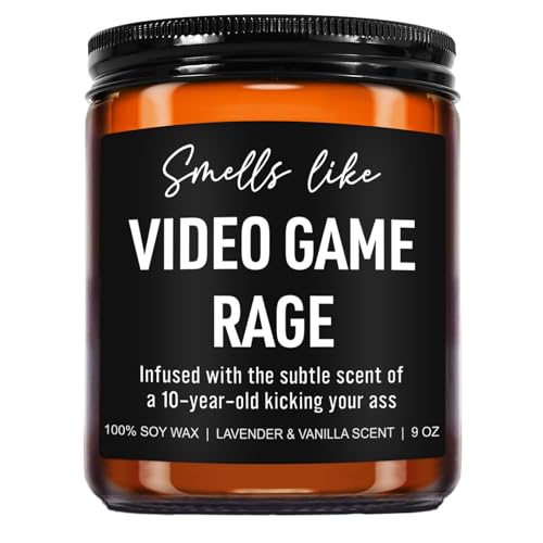 Younift Funny Video Game Rage Candle, Gamer Gifts, Gaming Gifts for Men, Video Game Gifts, Video Game Lovers Gifts Ideas, Birthday, Christmas Gifts for Gamers, Boyfriend, Husband, Teen Boys