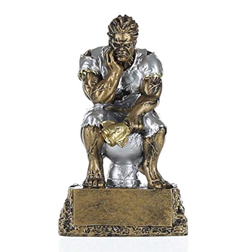 Decade Awards Monster Toilet Bowl Trophy - 6.5 Inch Tall | Monster Loser Award |Embrace Defeat with a Splash of Humor | Hilariously Perfect Last Place Beast Trophy - Engraved Plate on Request