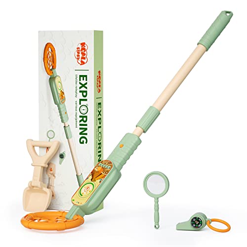 Outdoor Explorer Kit for Kids - Camping Adventure Toy Set with Metal Detector, Magnifying Glass, Shovel, Whistle & Compass, Educational Nature Exploration Toy Gift for Boys Girls 3-12 Year Old