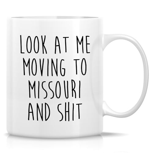 Retreez Funny Mug for Moving to Missouri - Moving to Missouri Gift - 11 Oz Ceramic Coffee Cup for Relocating to Missouri - Humorous Farewell Gift For Birthday, Moving Away, Graduation For Men, Women