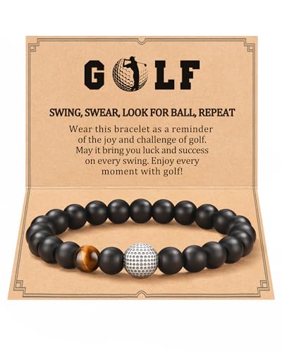 JOGDIAM Golf Bracelet Gifts for Men Golf Stocking Stuffers Golf Accessories Christmas Birthday Gifts for Golf Lovers