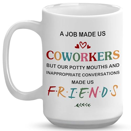 VUNVUT86 Coworker Gifts - Christmas Gift For Boss, Manager - Coworker Gifts For Women, Men - Retirement, Farewell, Leaving Gifts For Colleague, Leader, Assistant, Office, Work, Sir, Lady 15OZ