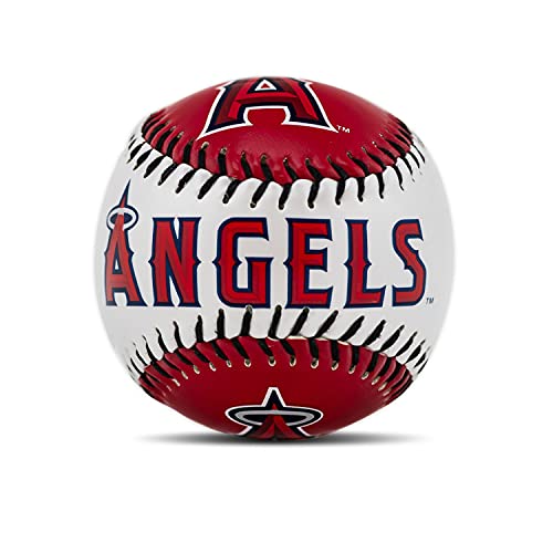 Franklin Sports Los Angeles Angels MLB Team Baseball - MLB Team Logo Soft Baseballs - Toy Baseball for Kids - Great Decoration for Desks and Office