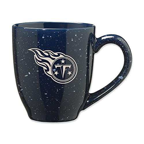 Rico Industries NFL Football Tennessee Titans Primary 16 oz Team Color Laser Engraved Ceramic Coffee Mug