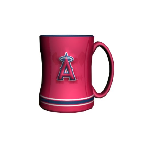 MLB Los Angeles Angels Sculpted Relief Mug, 14-ounce