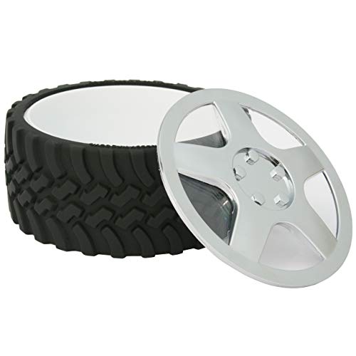 Wrenchware Knobby Tread Rubberized Tire Bowl, Men, Women and Kids Motor Enthusiasts Gift, Office, Men Cave, Workshop, Home and Outdoor Candy Dish, Popcorn Bowl, and Ice Cream Bowl