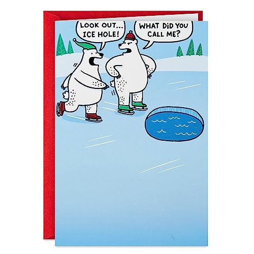 Hallmark Shoebox Funny Christmas Card (Ice Hole Polar Bears)