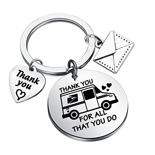 KUIYAI Mail Carrier Gift Postman Gift Mail Driver Gift Thank You For ALL That You Do Keychain Appreciate Gift For Postal Worker (all that you do MailmanK)