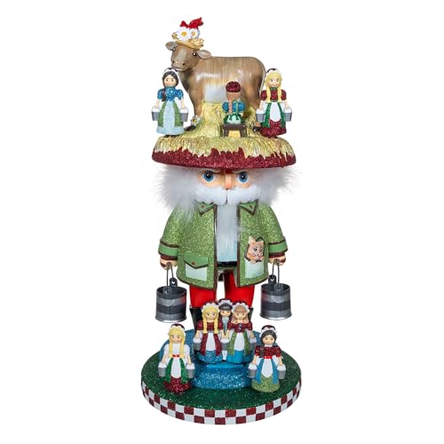 Kurt Adler 16.5-inch Hollywood Nutcrackers 8 Maids A Milking Nutcracker