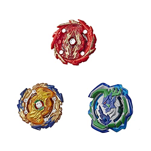 Beyblade Burst Rise Hypersphere Battle Hunters 3-Pack - Wizard Fafnir F5, Ogre O5, Bushin Ashindra A5 Battling Top Toys