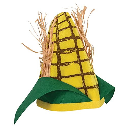 Plush Corn Cob Hat