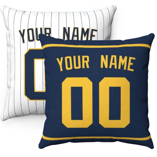 ANTKING Throw Pillow Milwaukee Personalized Custom Any Name and Number for Men Women Boy Gift