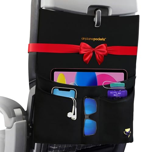 Airplane Pockets Airplane Tray Table Cover with Pocket Organizer | Seat Back Organizer & Storage for Personal Items | Travel Accessories | Perfect Holiday Gift | Airplane Travel Essentials for Flying