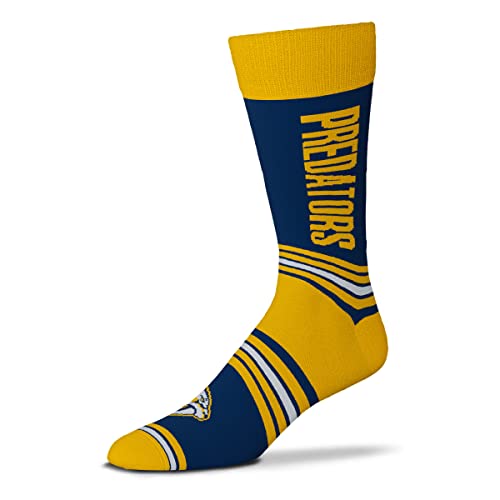 For Bare Feet NHL Nashville Predators Argyle Line Up Dress Sock Team Color OSFM