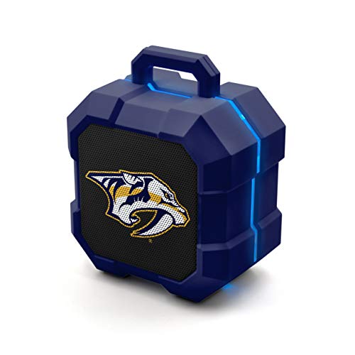 NHL Nashville Predators ShockBox LED Wireless Bluetooth Speaker, Team Color