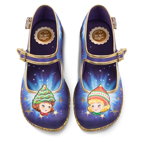 Hot Chocolate Design Chocolaticas Jolly Sisters Women's Mary Jane Flat Multicoloured HCD 40