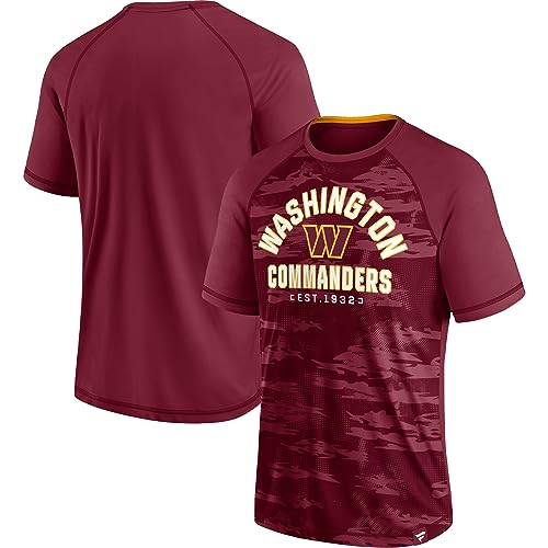 Fanatics Men's Burgundy Washington Commanders Hail Mary Raglan T-Shirt