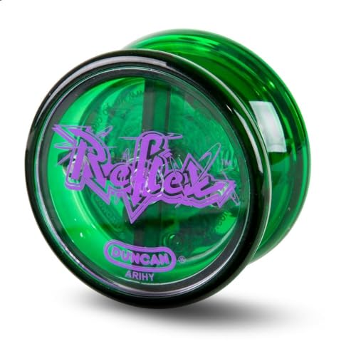 Duncan Toys Reflex Auto Return Yo-Yo, Beginner String Trick Yo-Yo, Green