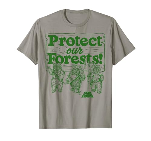 Star Wars Ewoks Protect Our Forests Camp Disney+ T-Shirt