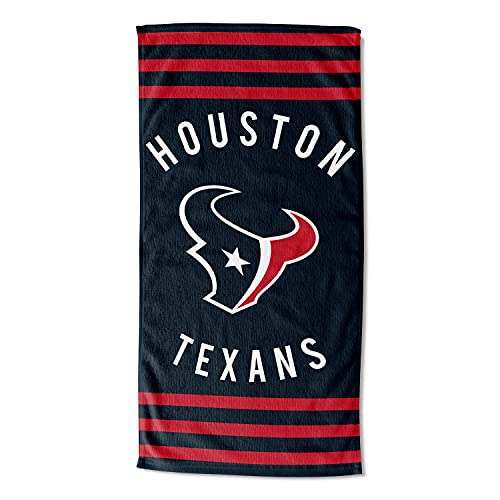 Northwest NFL Houston Texans Unisex-Adult Beach Towel, 30' x 60', Stripes